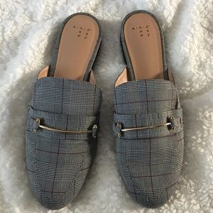 Plaid Mule Loafer